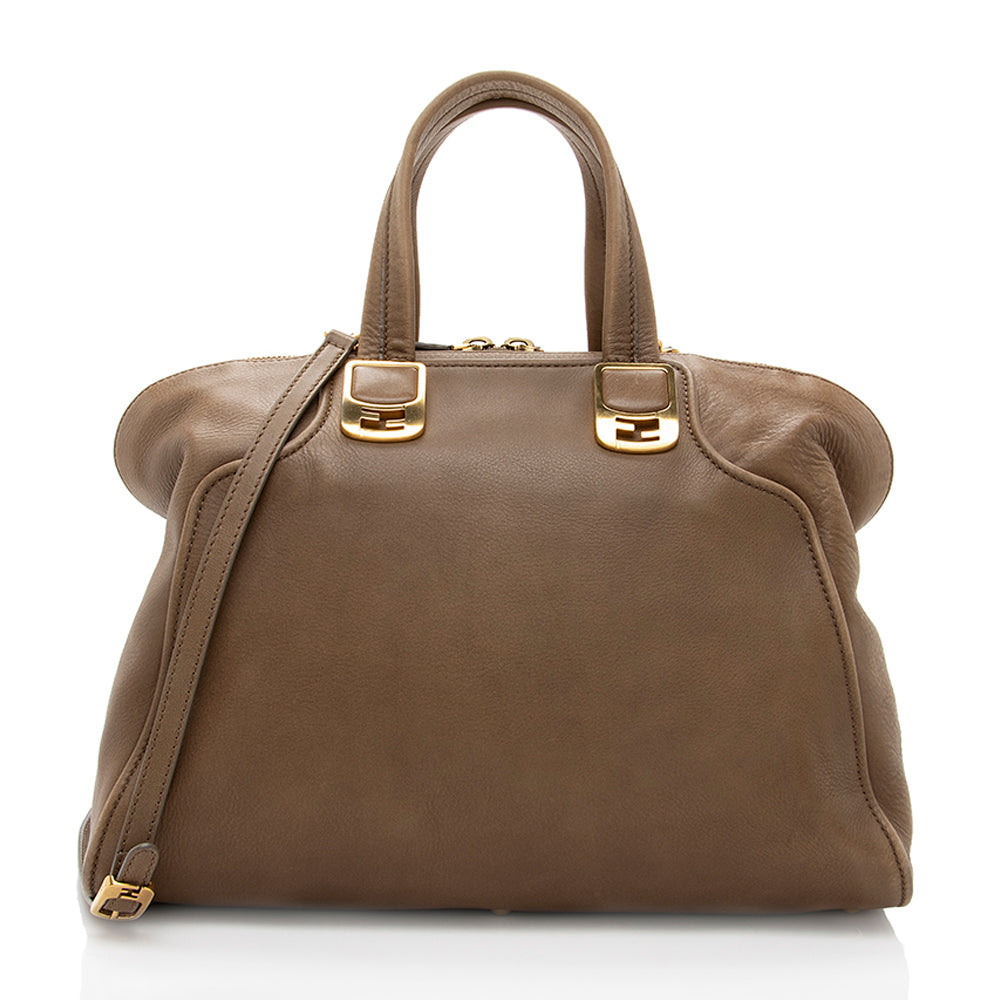 Luxury FendiLeather Chameleon Large Satchel (SHF-18243)