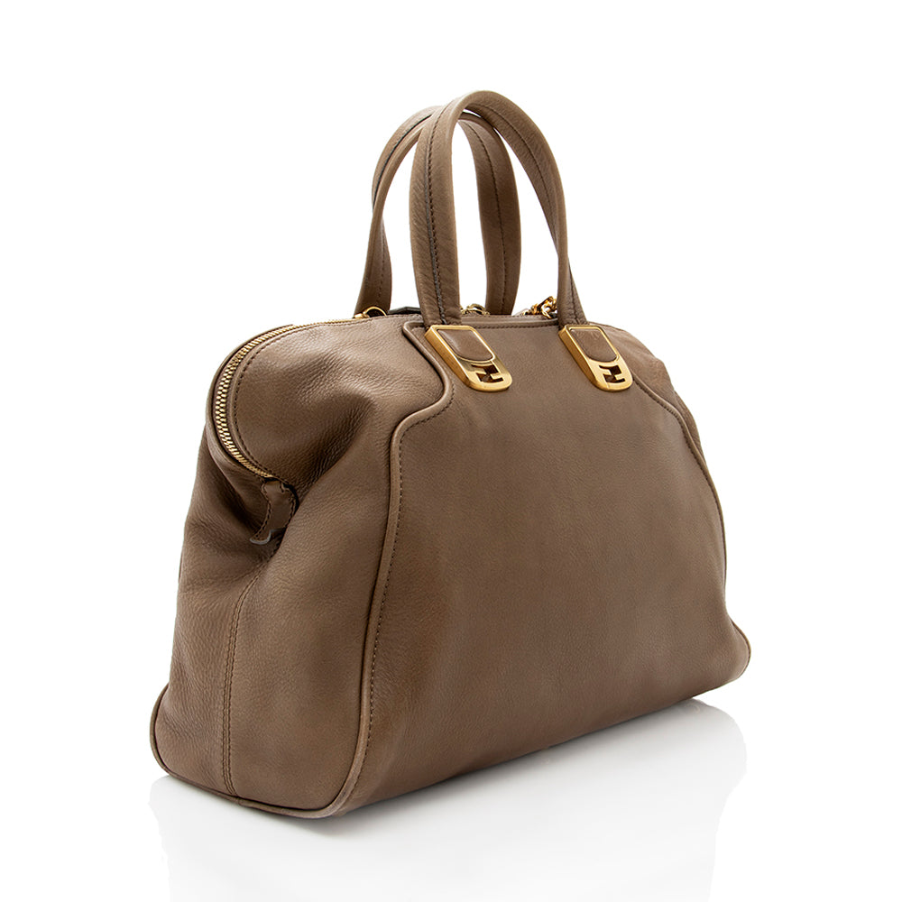 Luxury FendiLeather Chameleon Large Satchel (SHF-18243)