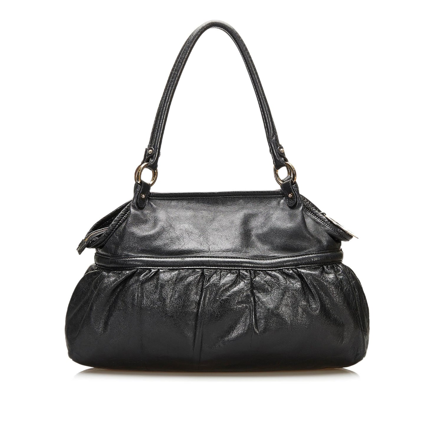 Luxury FendiLeather Chef Shoulder Bag (SHG-35929)