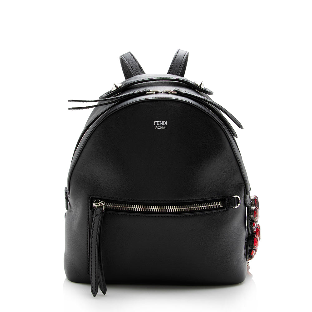 Luxury FendiLeather Crystal By The Way Mini Backpack - FINAL SALE (SHF-14917)