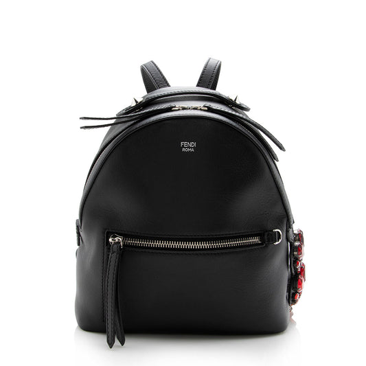 Luxury FendiLeather Crystal By The Way Mini Backpack - FINAL SALE (SHF-14917)