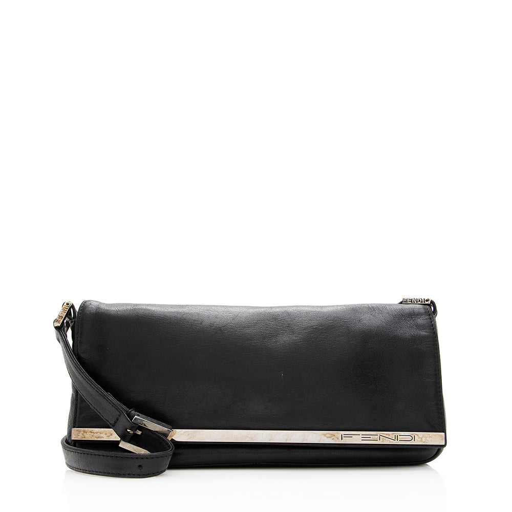 Luxury FendiLeather Flap Pochette (SHF-20741)