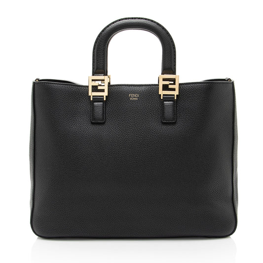 Luxury FendiLeather Glacier Medium Tote (SHF-ch3vuj)