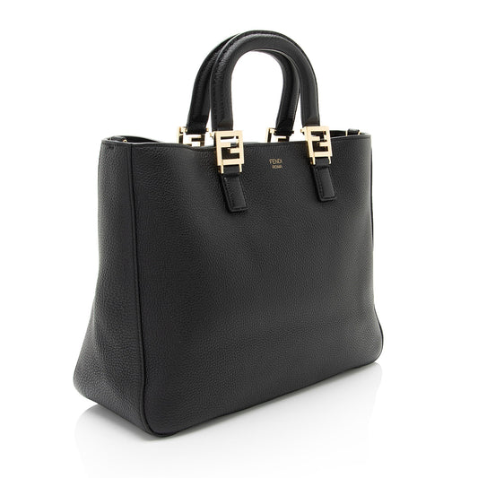 Luxury FendiLeather Glacier Medium Tote (SHF-ch3vuj)