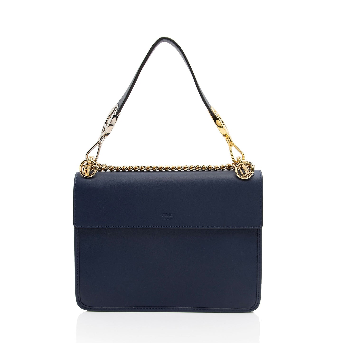 Luxury FendiLeather Kan I F Medium Shoulder Bag (SHF-GDnKcj)