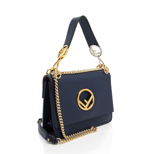Luxury FendiLeather Kan I F Medium Shoulder Bag (SHF-GDnKcj)