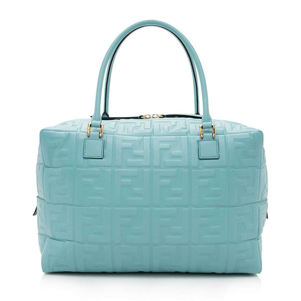 Luxury FendiLeather Large Boston Satchel (SHF-17553)