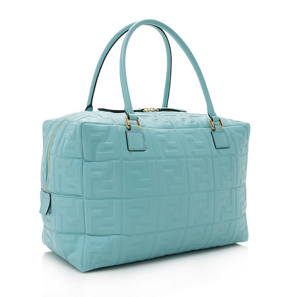 Luxury FendiLeather Large Boston Satchel (SHF-17553)