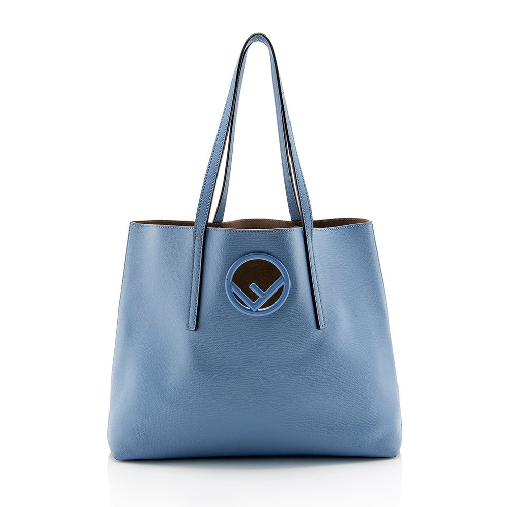 Luxury FendiLeather Logo Shopper Tote (SHF-14080)