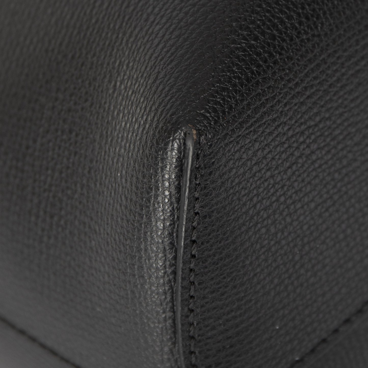 Fendi Leather Logo Shopping Tote