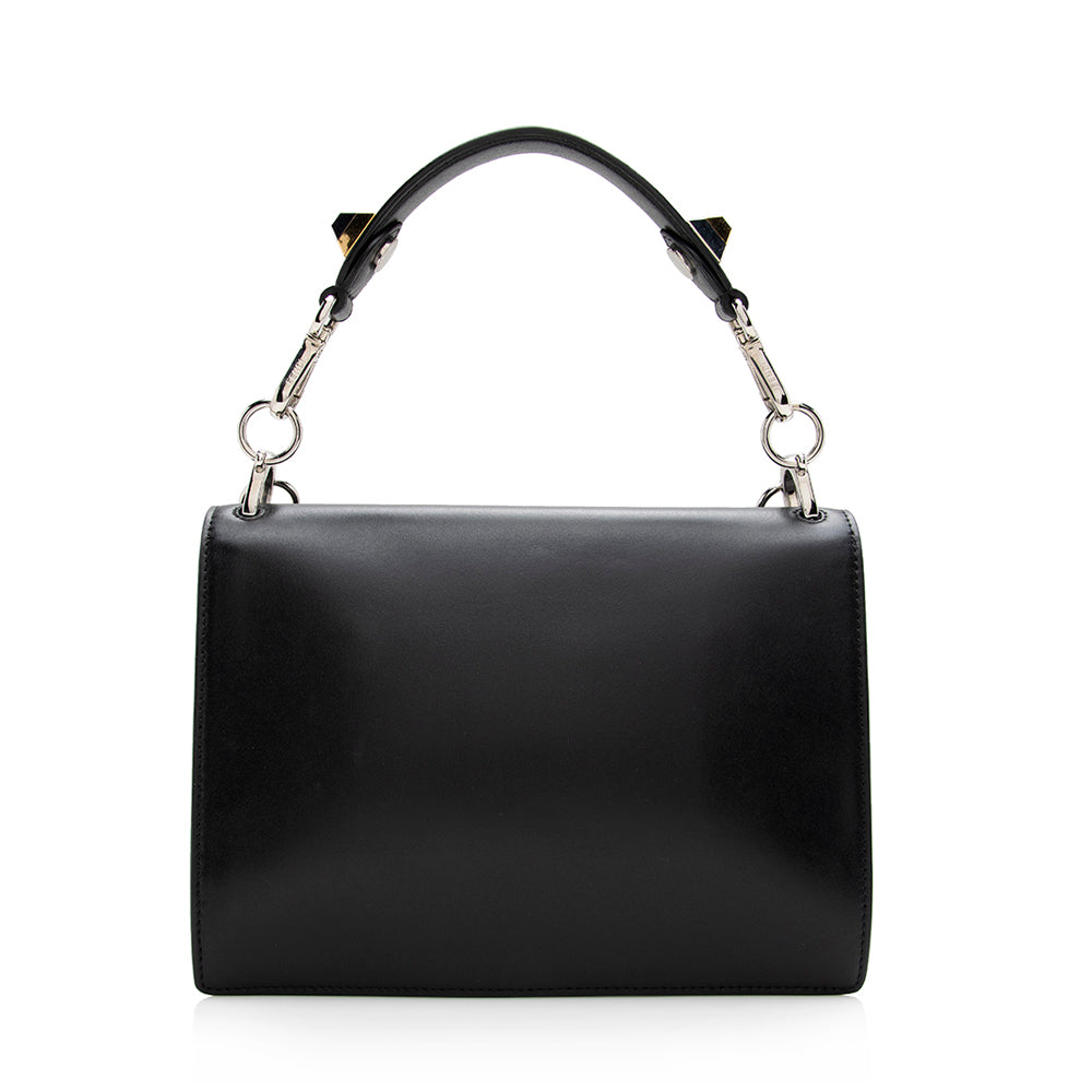 Luxury FendiLeather Monster Eyes Kan I Medium Shoulder Bag (SHF-16010)