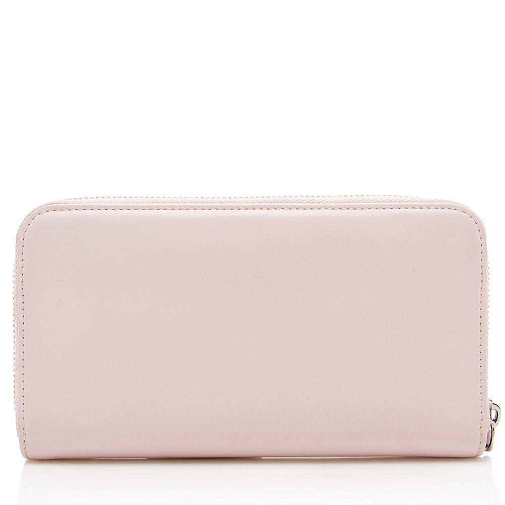Luxury FendiLeather Multicolor Studded Zip Around Wallet (SHF-17219)