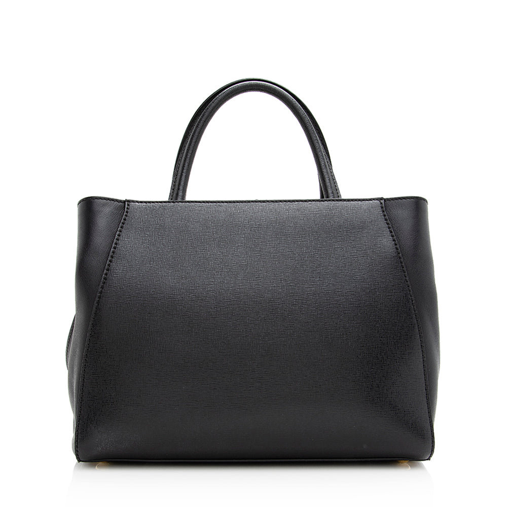 Luxury FendiLeather Petite 2Jours Tote (SHF-20149)