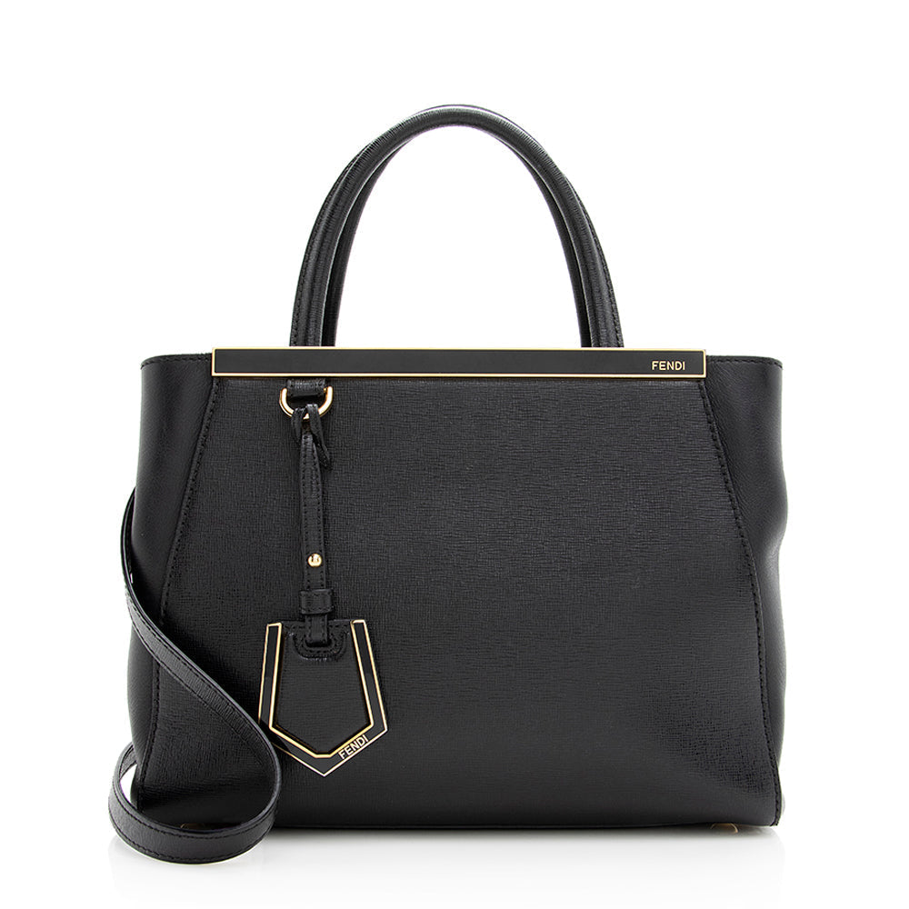 Luxury FendiLeather Petite 2Jours Tote (SHF-20149)