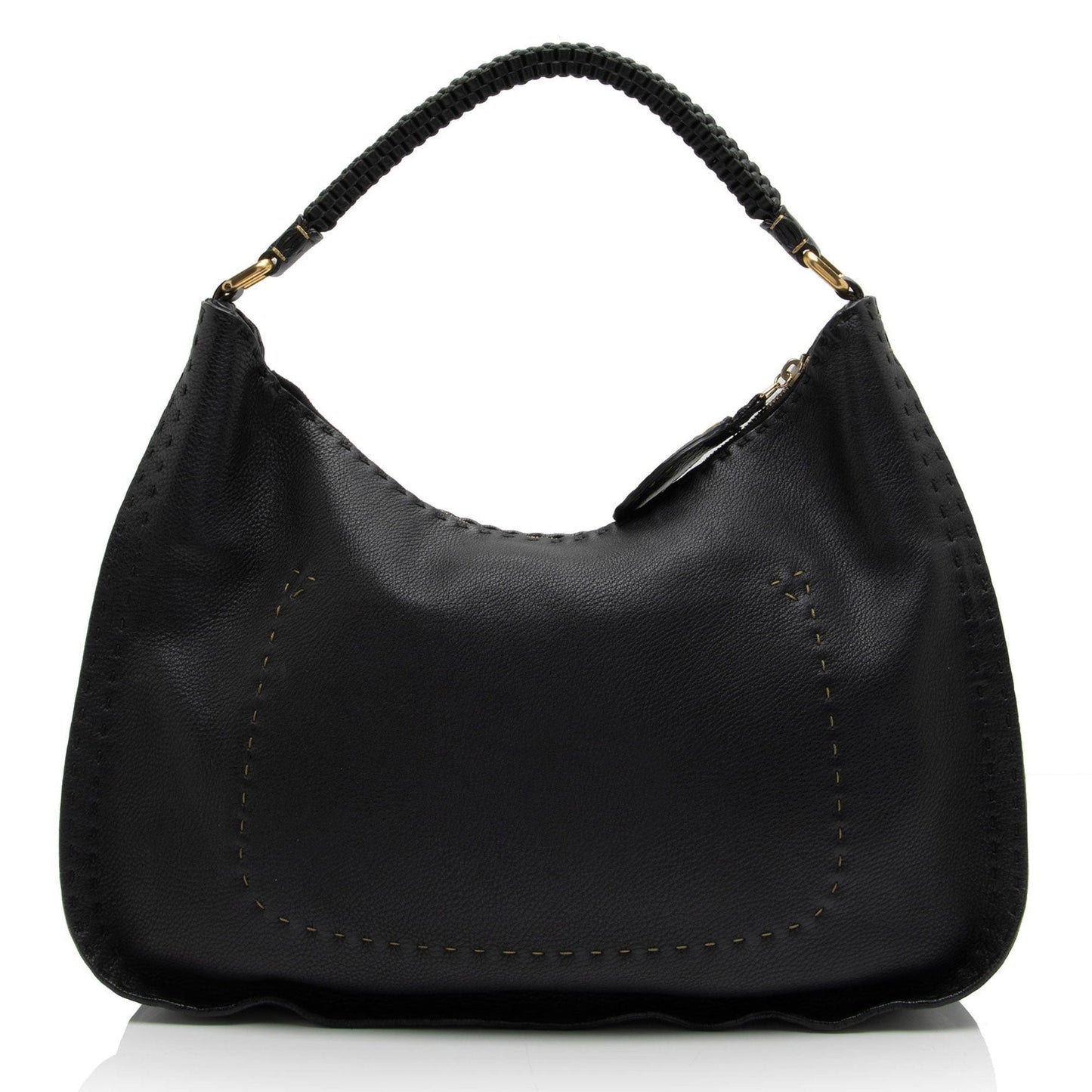 Luxury FendiLeather Selleria Hobo (SHF-Xh4Dib)
