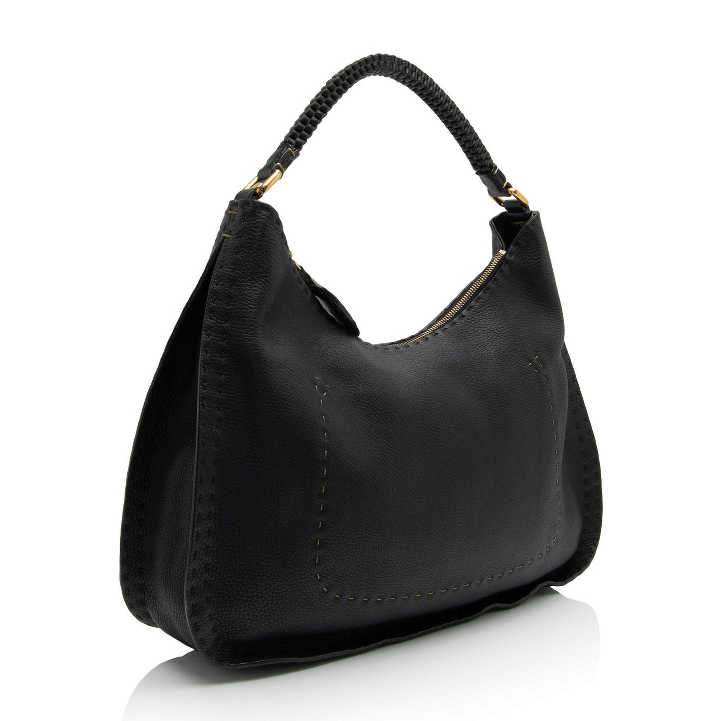Luxury FendiLeather Selleria Hobo (SHF-Xh4Dib)