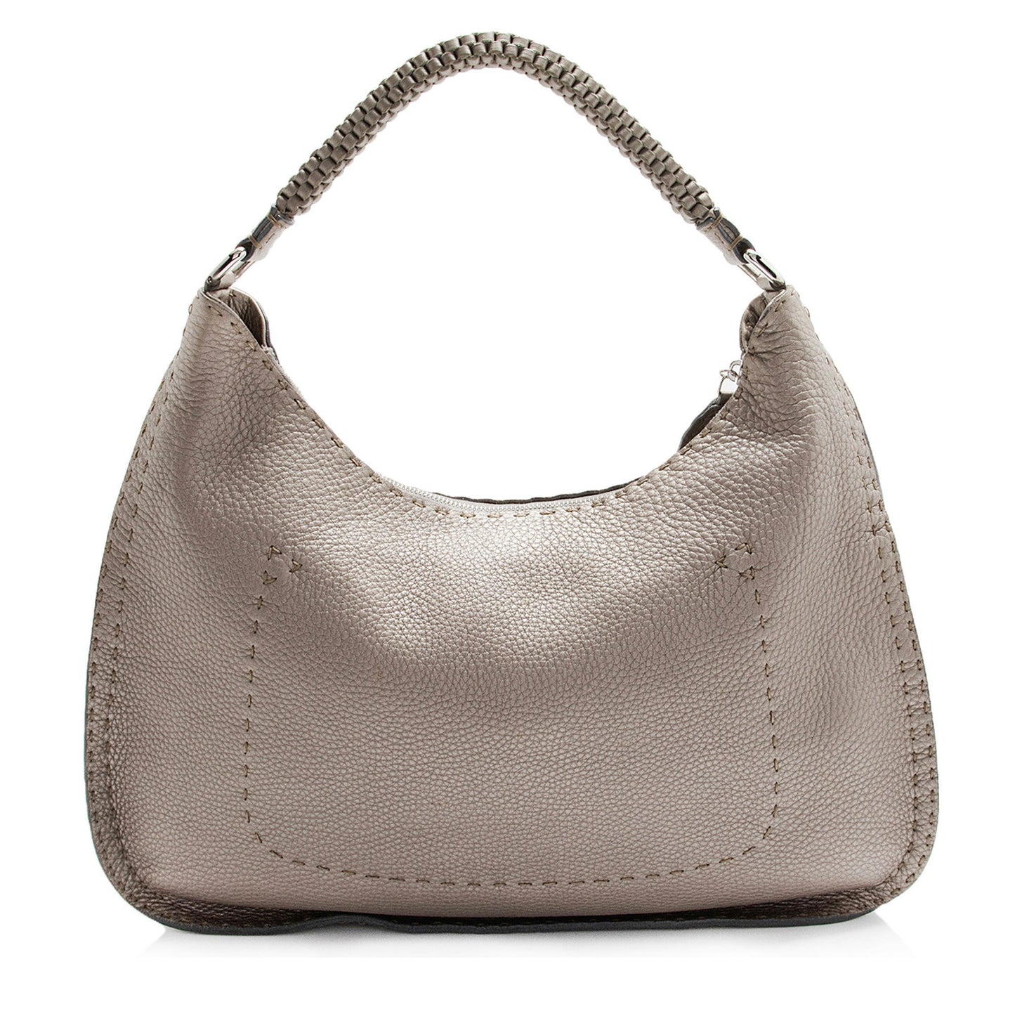 Luxury FendiLeather Selleria Hobo (SHF-HKCQsO)