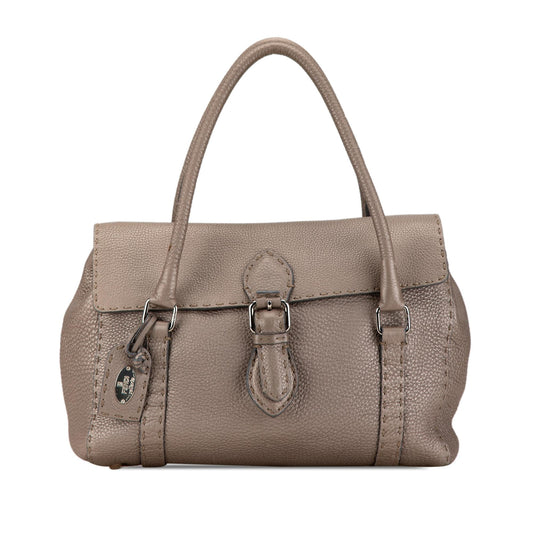 Luxury FendiLeather Selleria Linda Handbag (SHG-kPApcq)