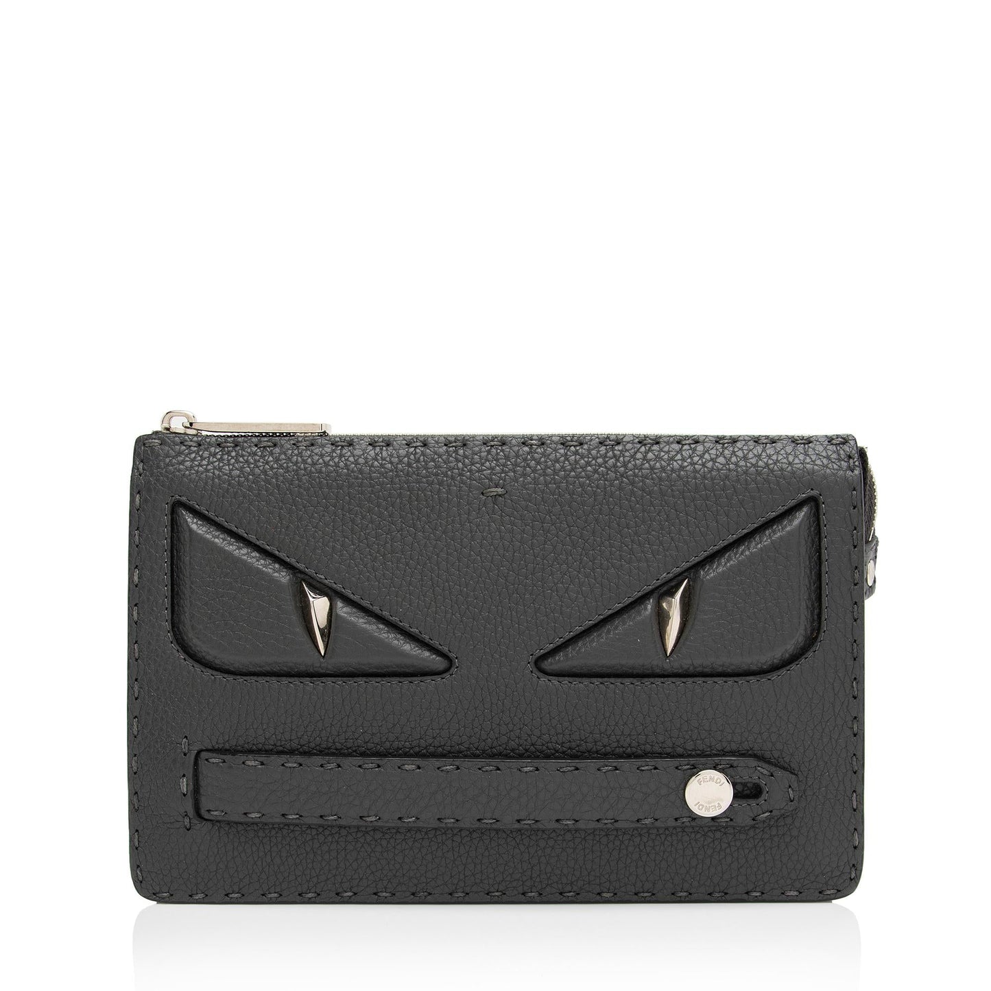 Luxury FendiLeather Selleria  Monster Clutch (SHF-hyUZqB)