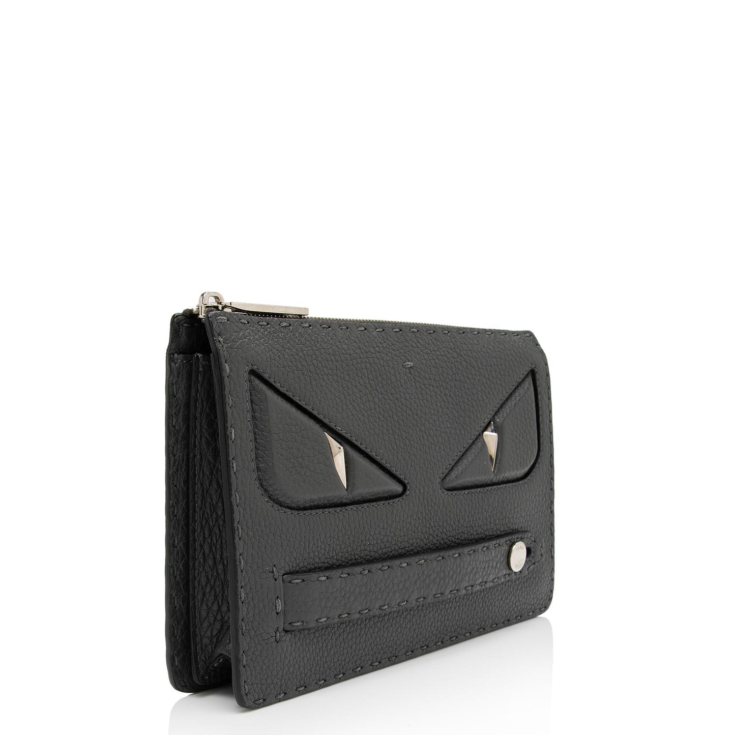 Luxury FendiLeather Selleria  Monster Clutch (SHF-hyUZqB)