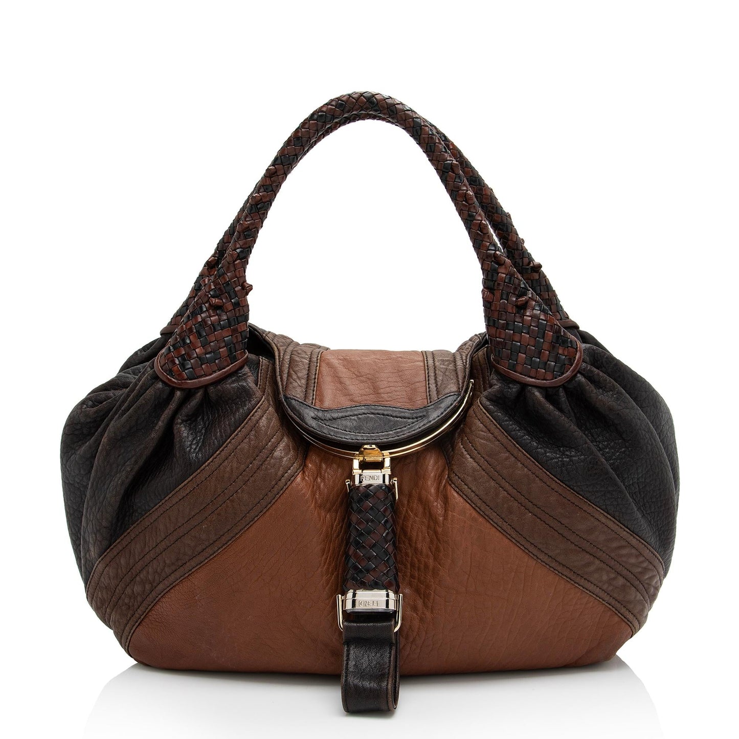Luxury FendiLeather Spy Satchel (SHF-23172)