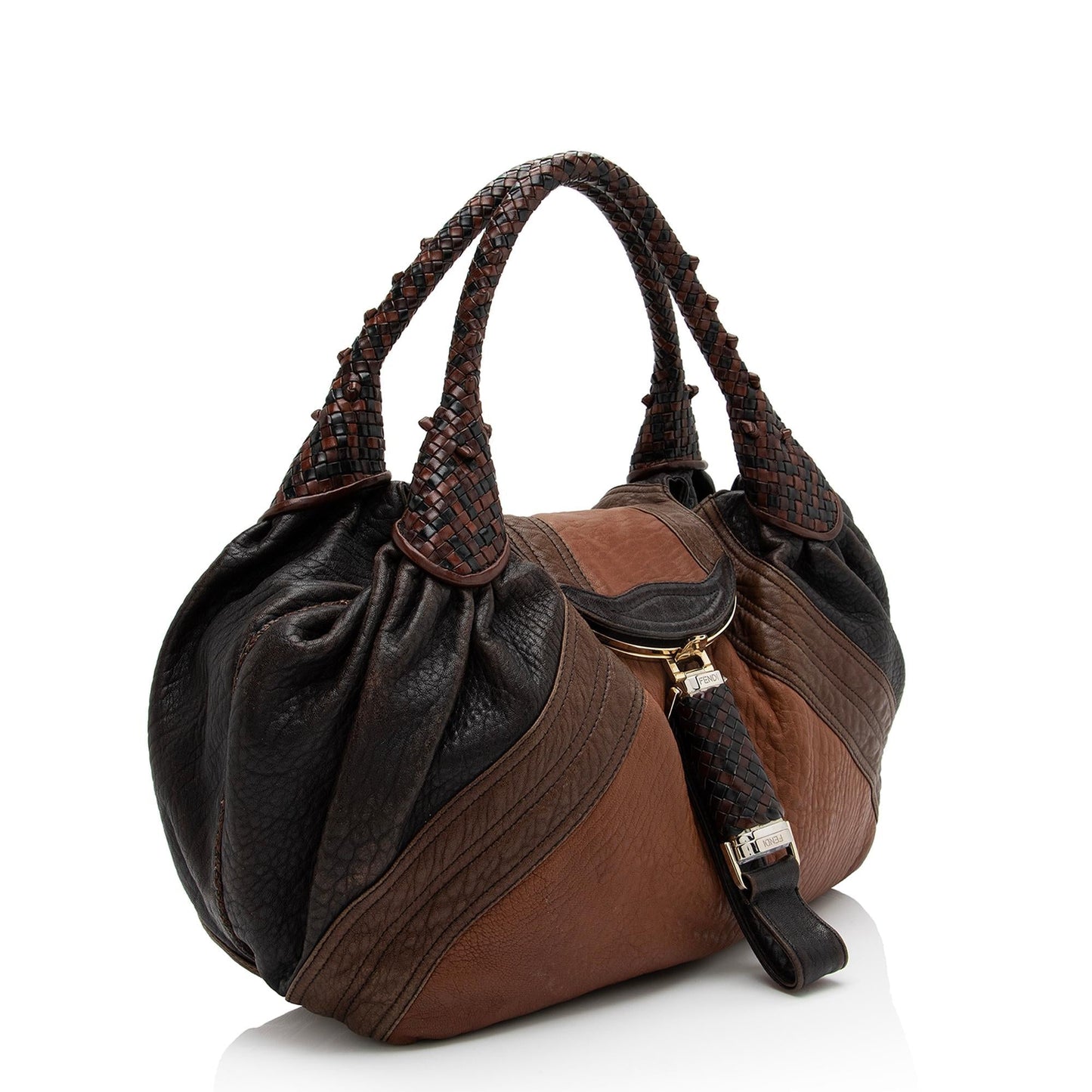 Luxury FendiLeather Spy Satchel (SHF-23172)
