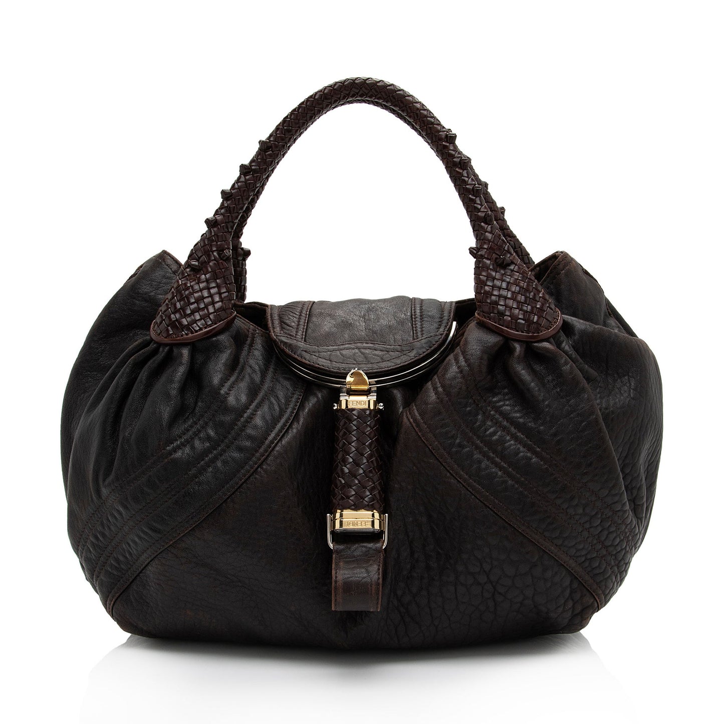 Luxury FendiLeather Spy Satchel (SHF-1314Gg)
