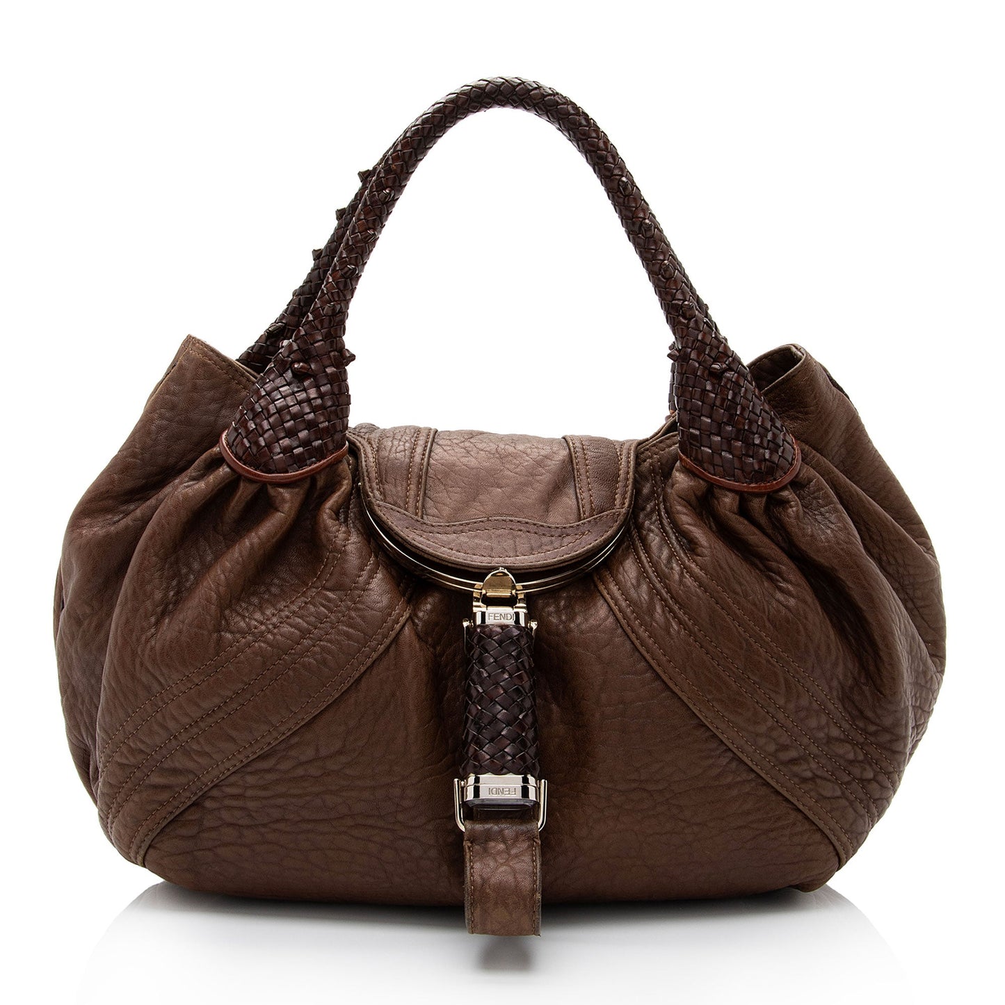 Luxury FendiLeather Spy Satchel (SHF-VaTgXY)