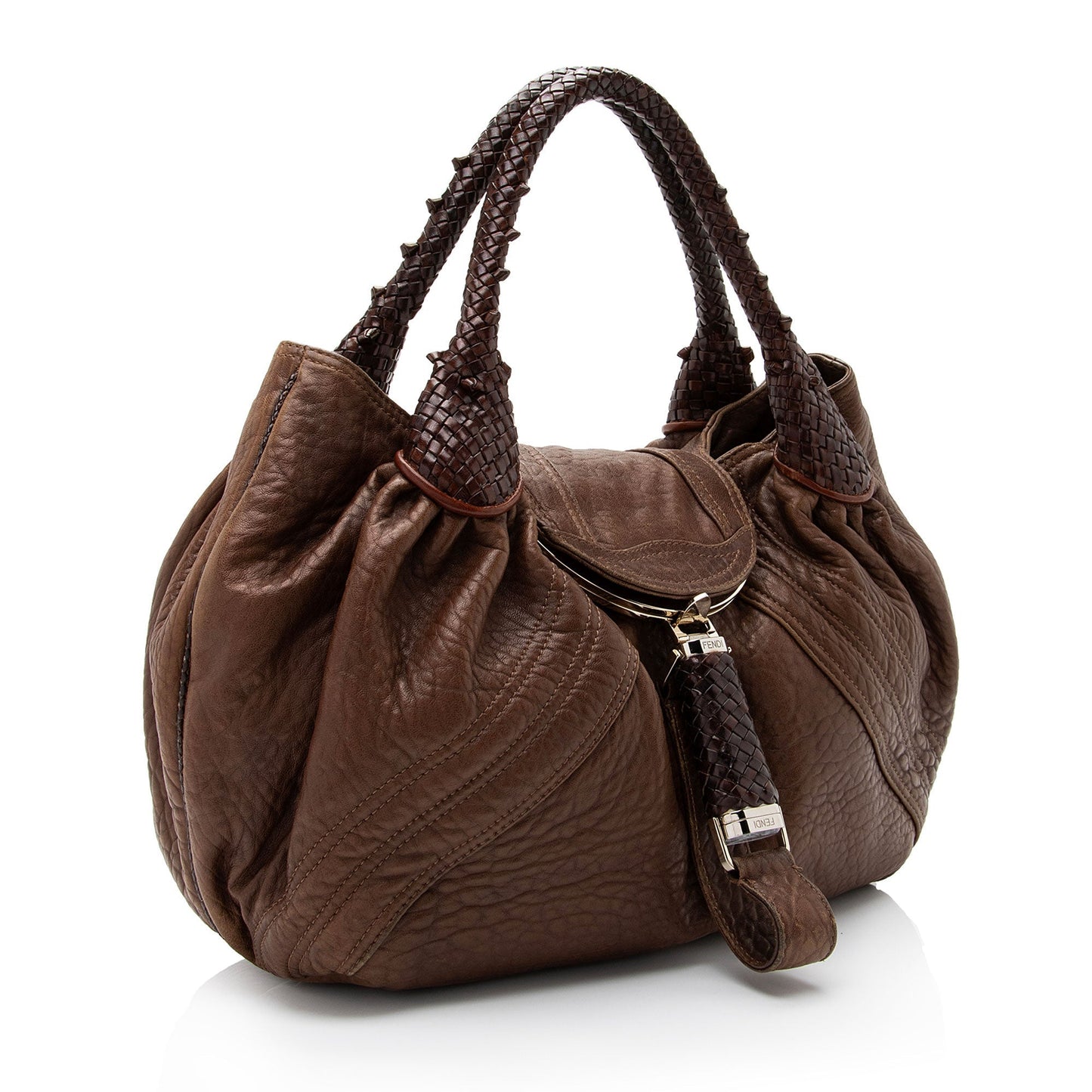 Luxury FendiLeather Spy Satchel (SHF-VaTgXY)