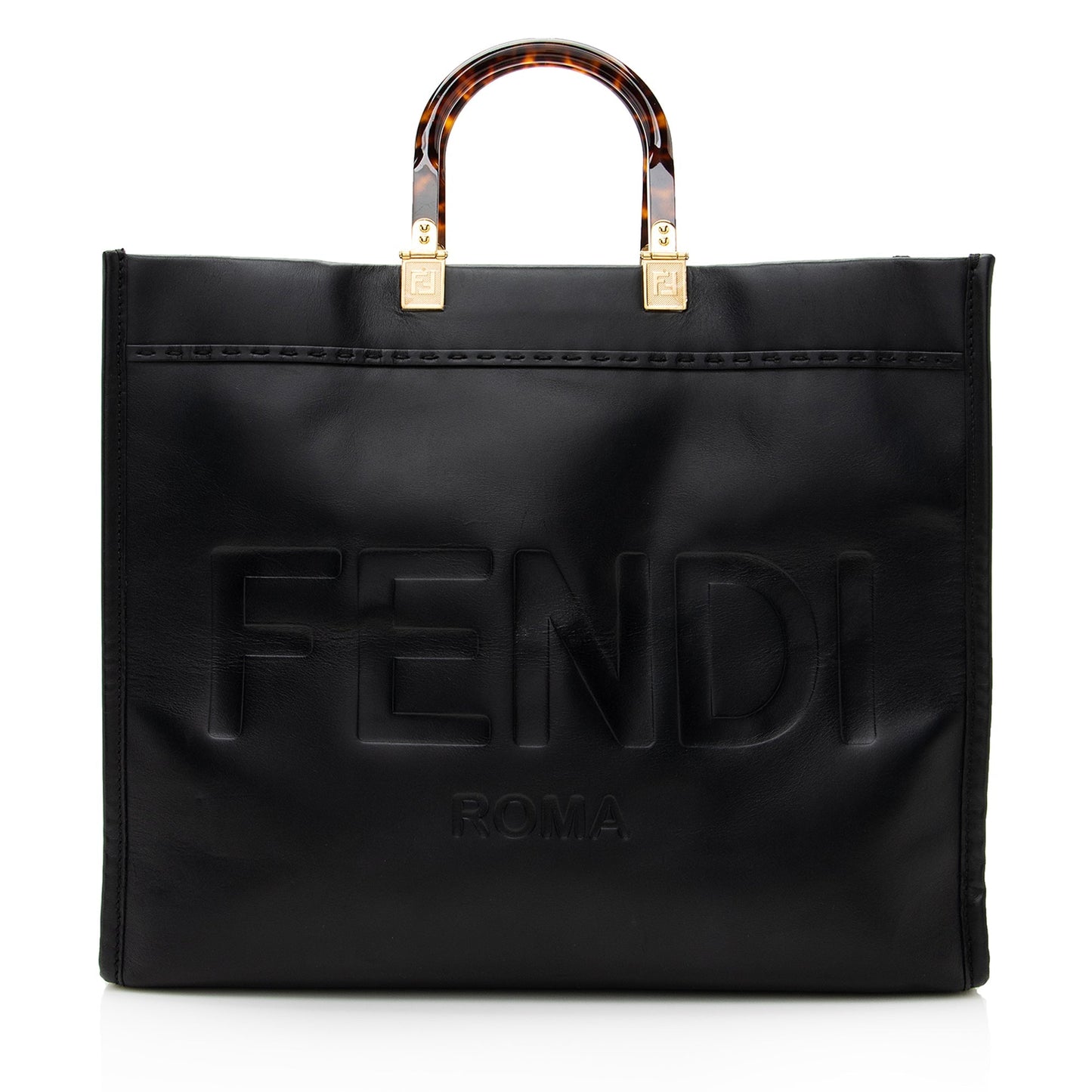 Luxury FendiLeather Sunshine Large Shopper Tote (SHF-22666)