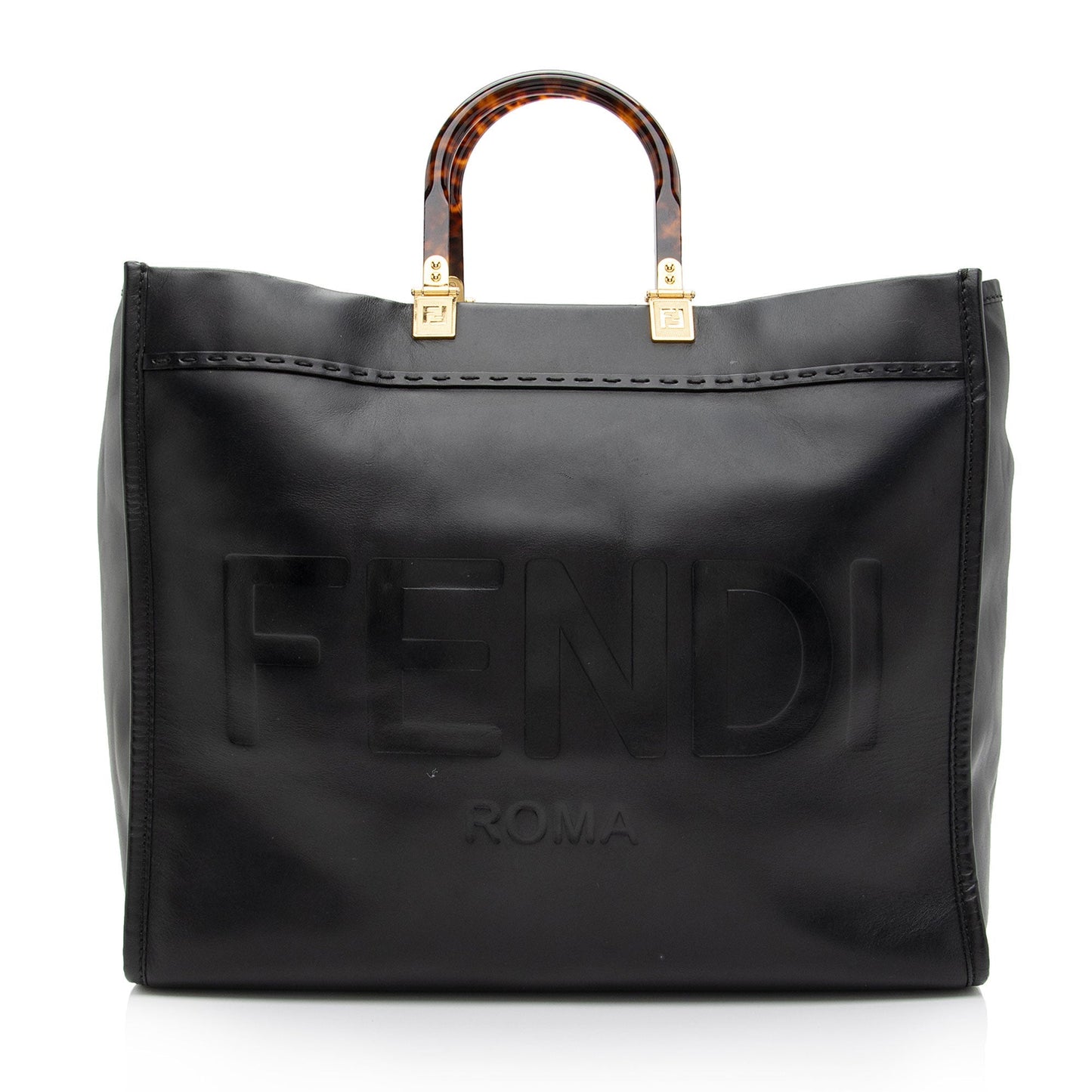 Luxury FendiLeather Sunshine Large Shopper Tote (SHF-DQT17B)