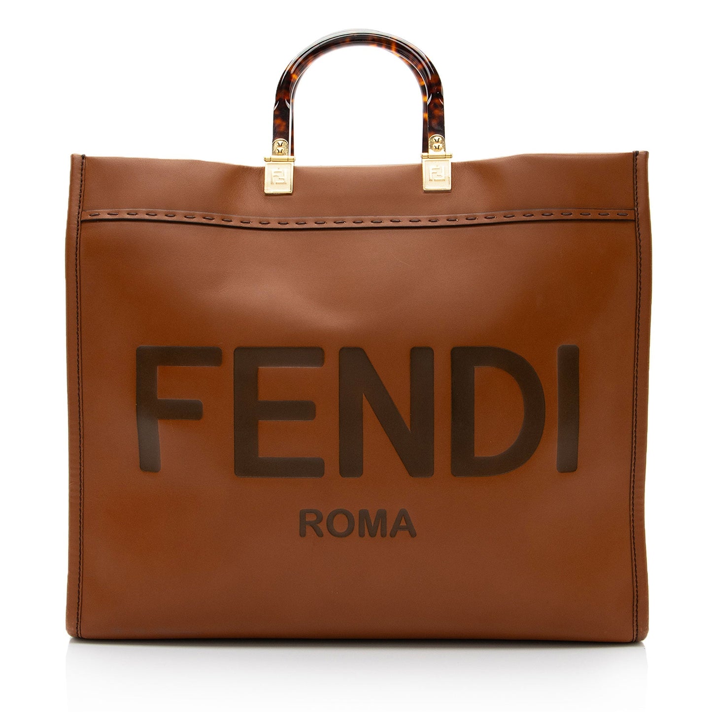 Luxury FendiLeather Sunshine Large Shopper Tote (SHF-H9Z314)