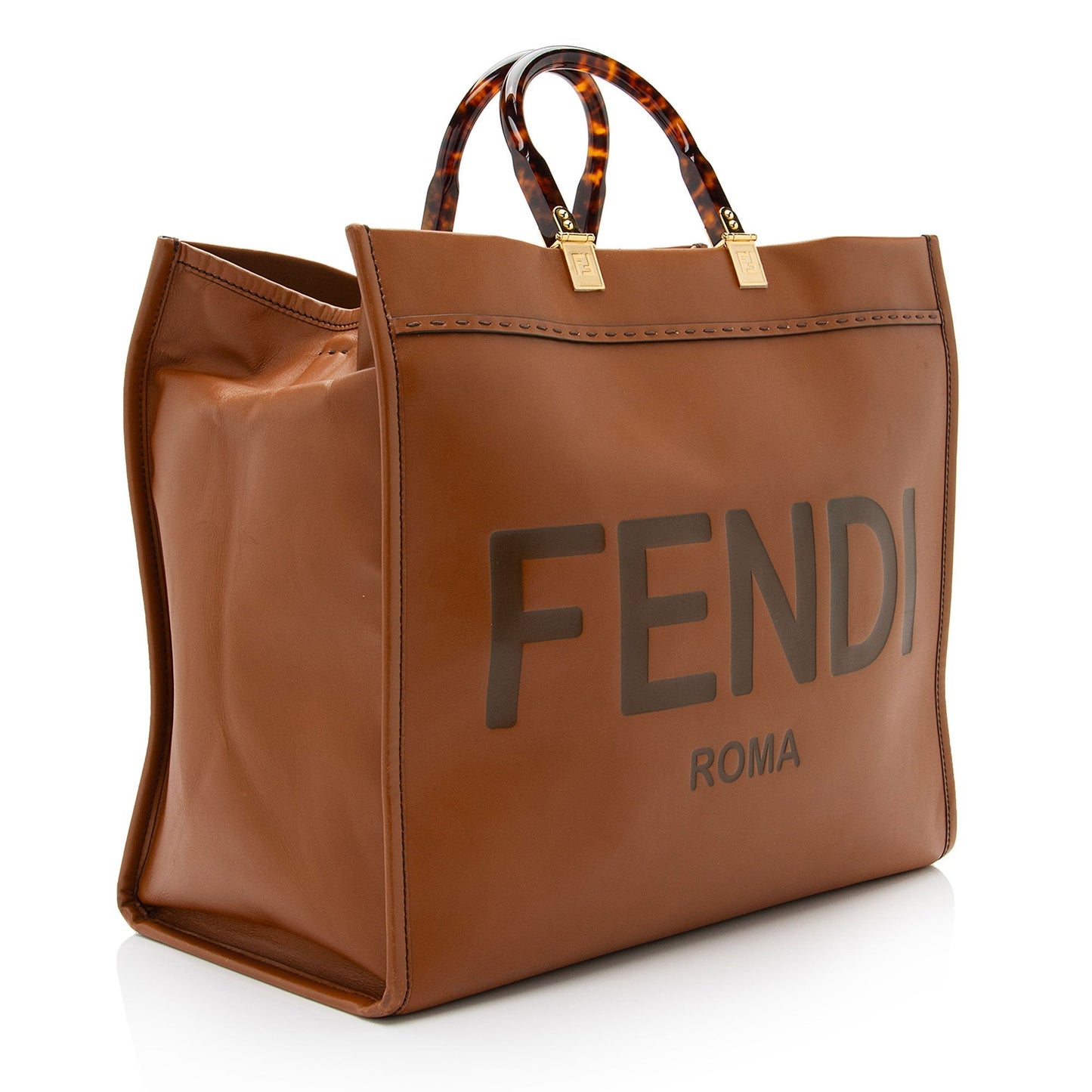 Luxury FendiLeather Sunshine Large Shopper Tote (SHF-H9Z314)