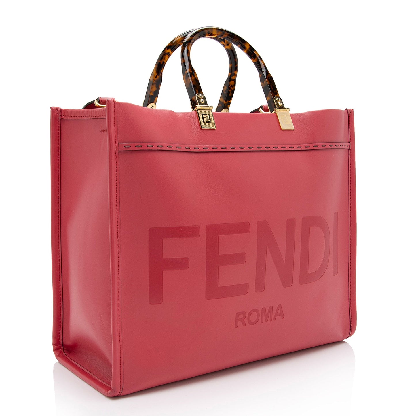 Luxury FendiLeather Sunshine Medium Shopper Tote (SHF-YOn37K)