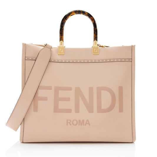 Luxury FendiLeather Sunshine Medium Shopper Tote (SHF-TLlb2r)