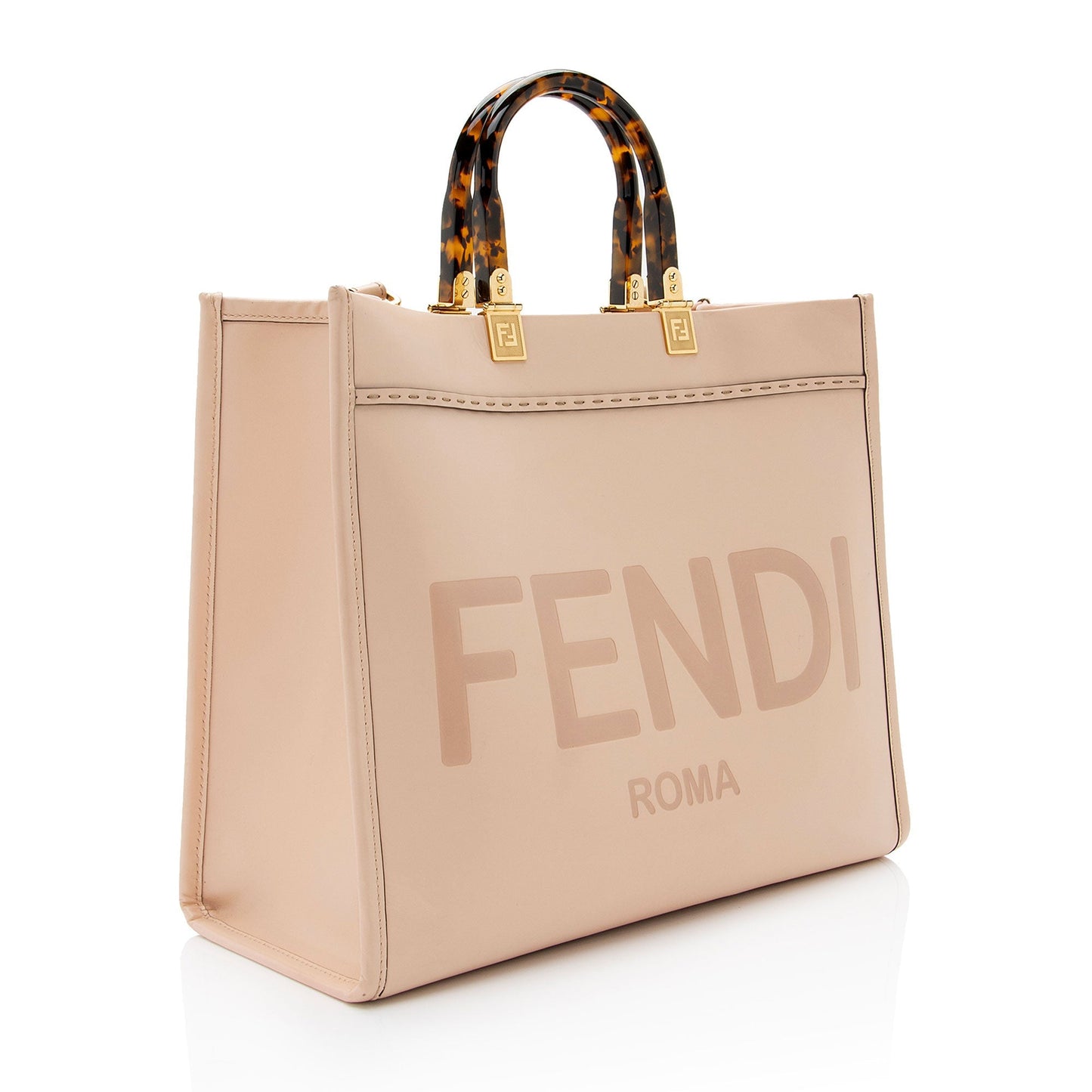 Luxury FendiLeather Sunshine Medium Shopper Tote (SHF-TLlb2r)