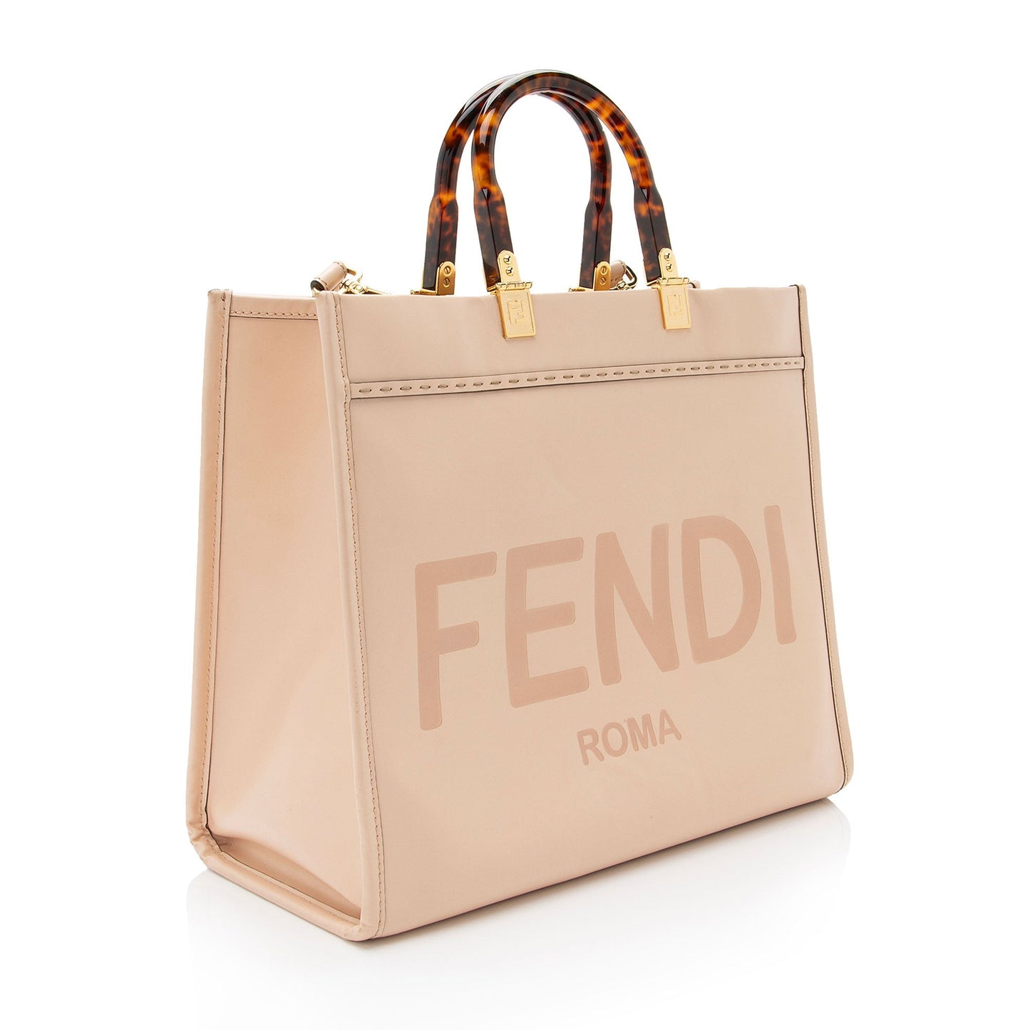 Luxury FendiLeather Sunshine Medium Shopper Tote (SHF-BvSOLv)