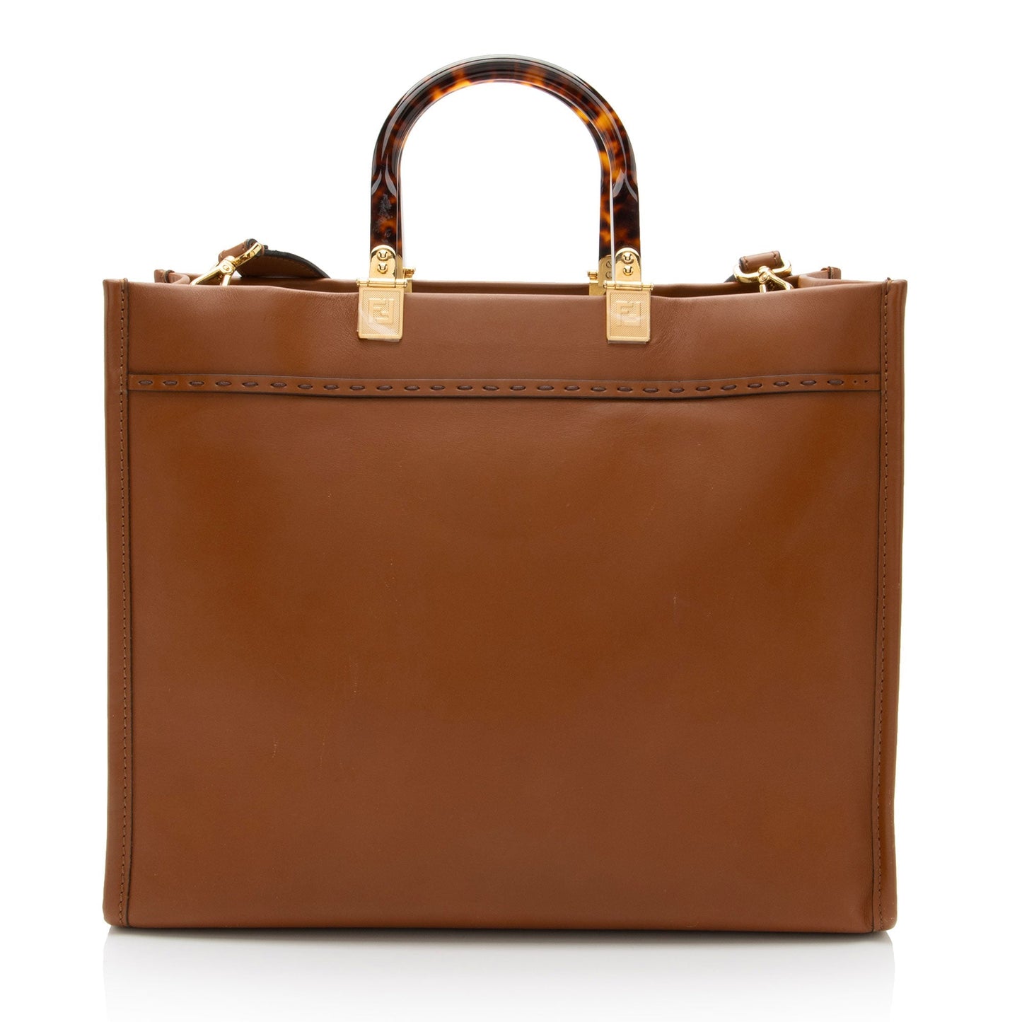 Luxury FendiLeather Sunshine Medium Shopper Tote (SHF-HXrlOm)