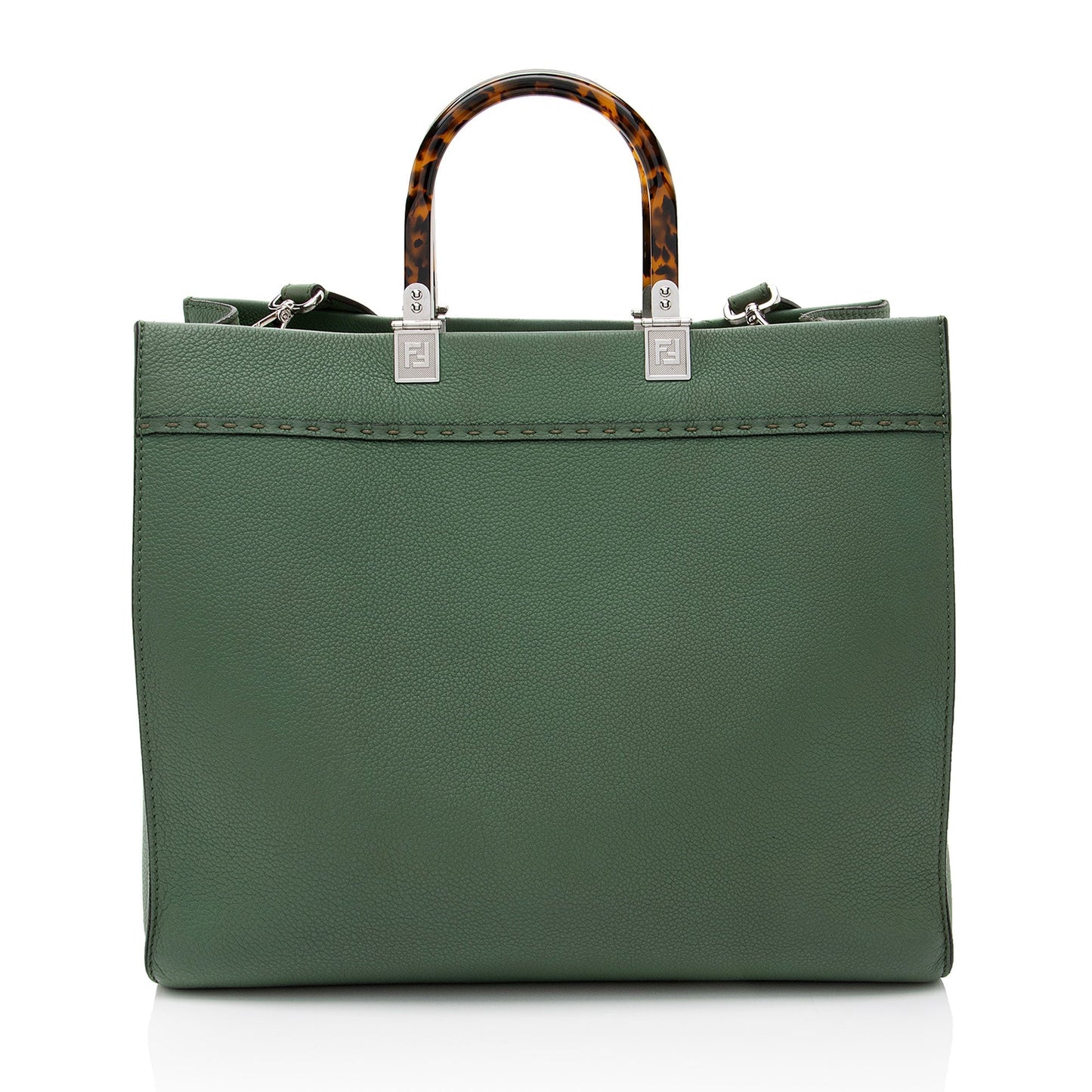 Luxury FendiLeather Sunshine Medium Shopper Tote (SHF-qVztkQ)