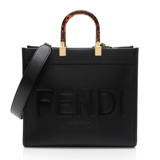 Luxury FendiLeather Sunshine Medium Shopper Tote (SHF-dEYRPB)
