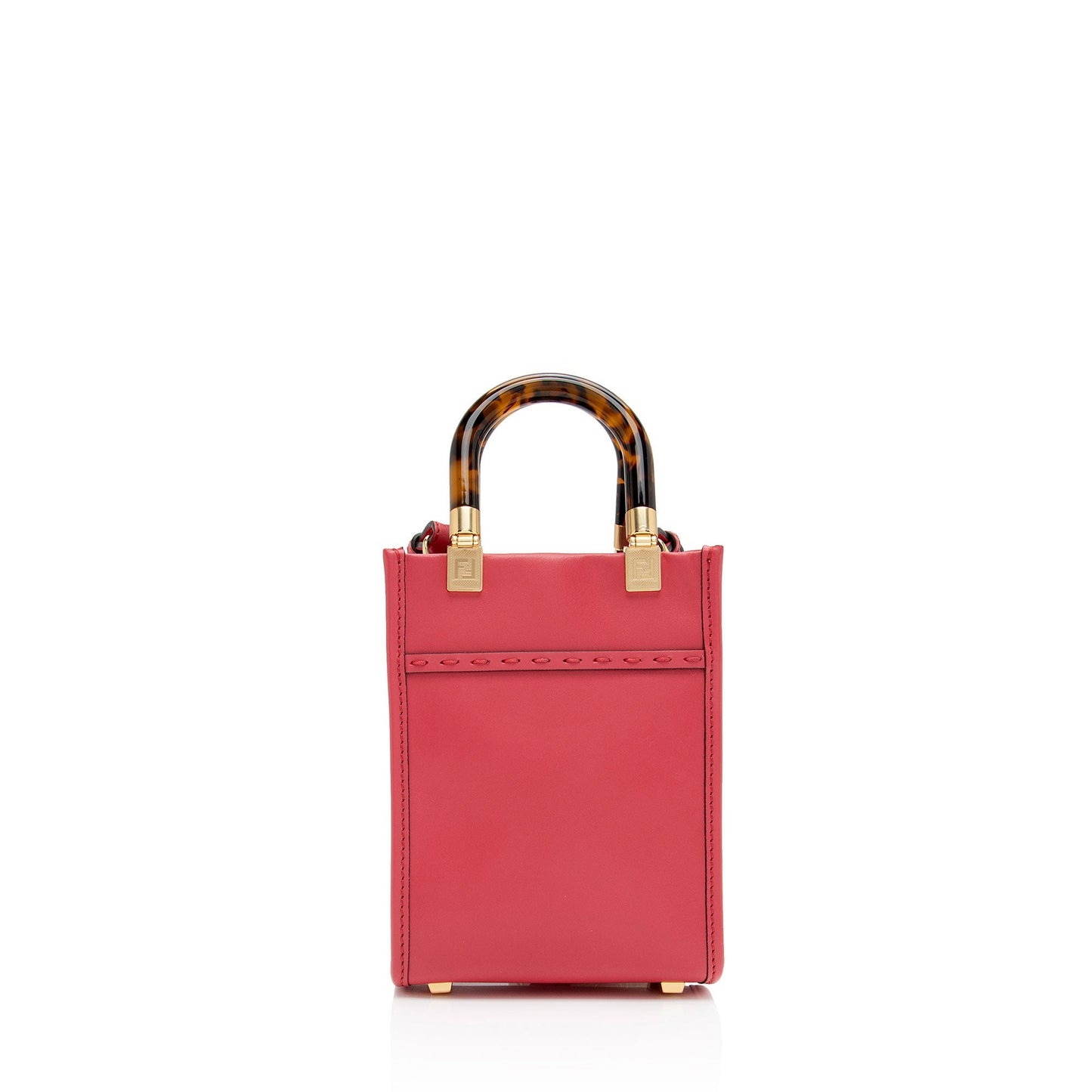 Luxury FendiLeather Sunshine Mini Shopper Tote (SHF-88FrWs)