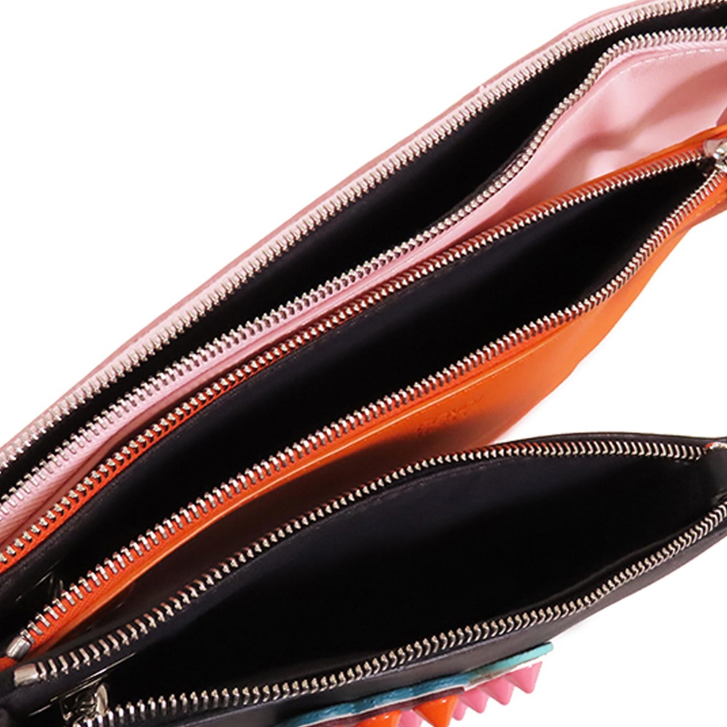 Luxury FendiLeather Triplette Clutch Bag (SHG-sSklWg)