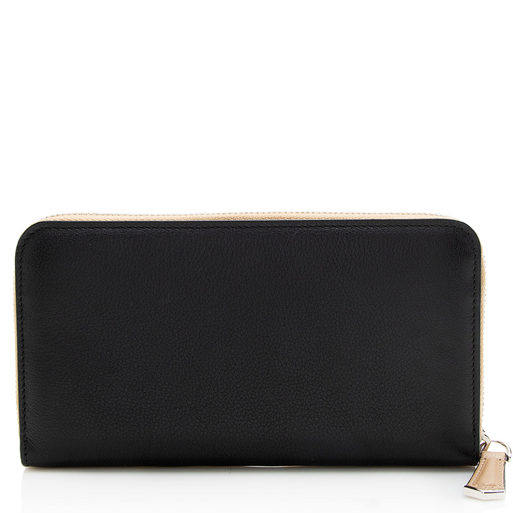 Luxury FendiLeather Zip Around Wallet (SHF-12618)
