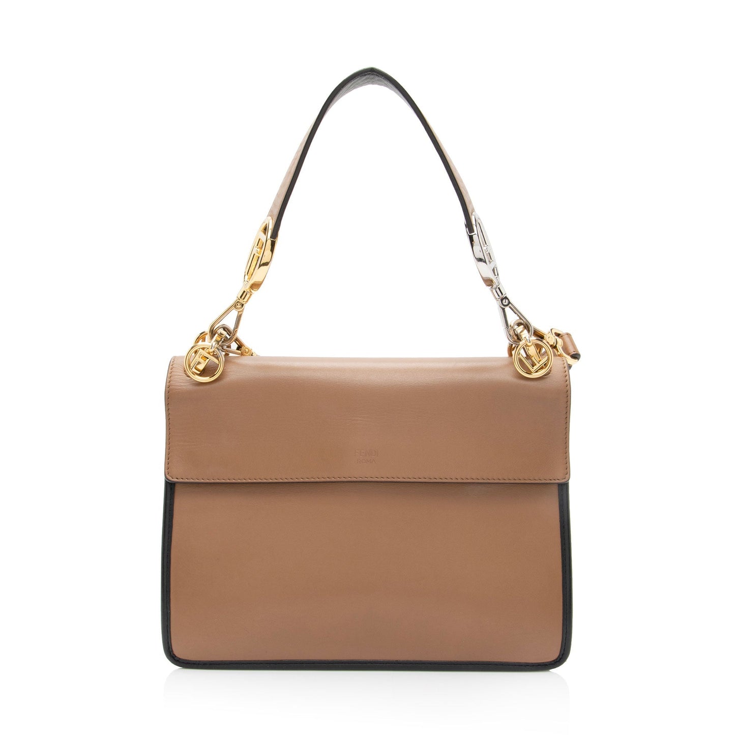 Luxury FendiLeather Zucca Kan I Medium Shoulder Bag (SHF-yPmLhG)