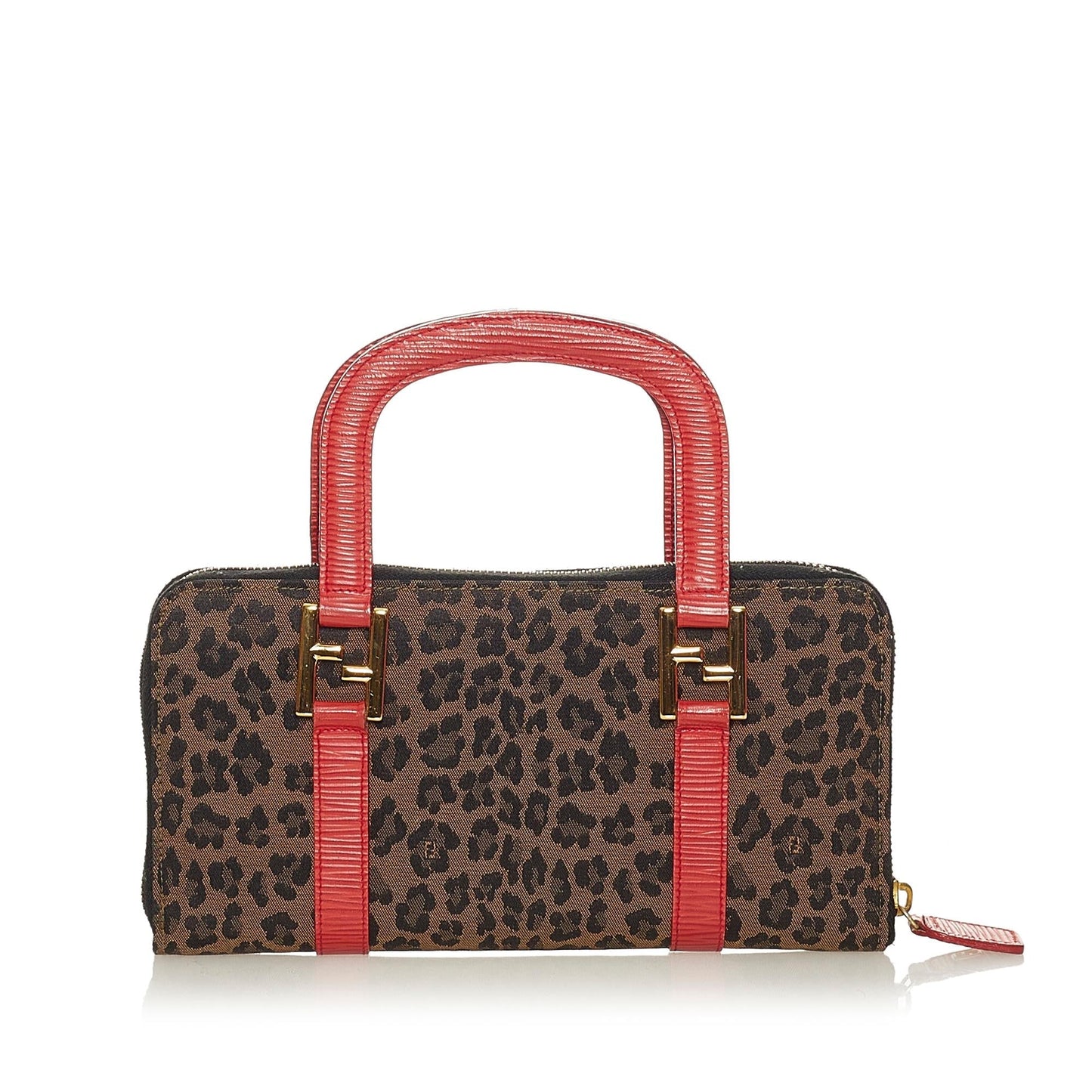 Luxury FendiLeopard Print Canvas Handbag (SHG-27780)