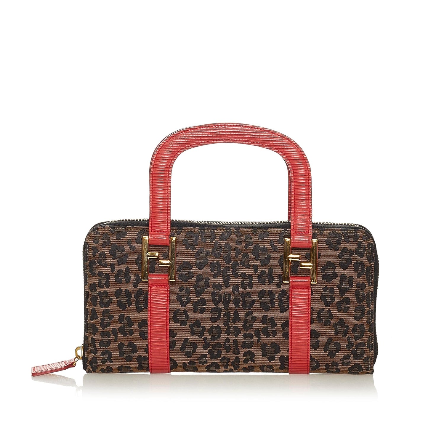 Luxury FendiLeopard Print Canvas Handbag (SHG-27780)