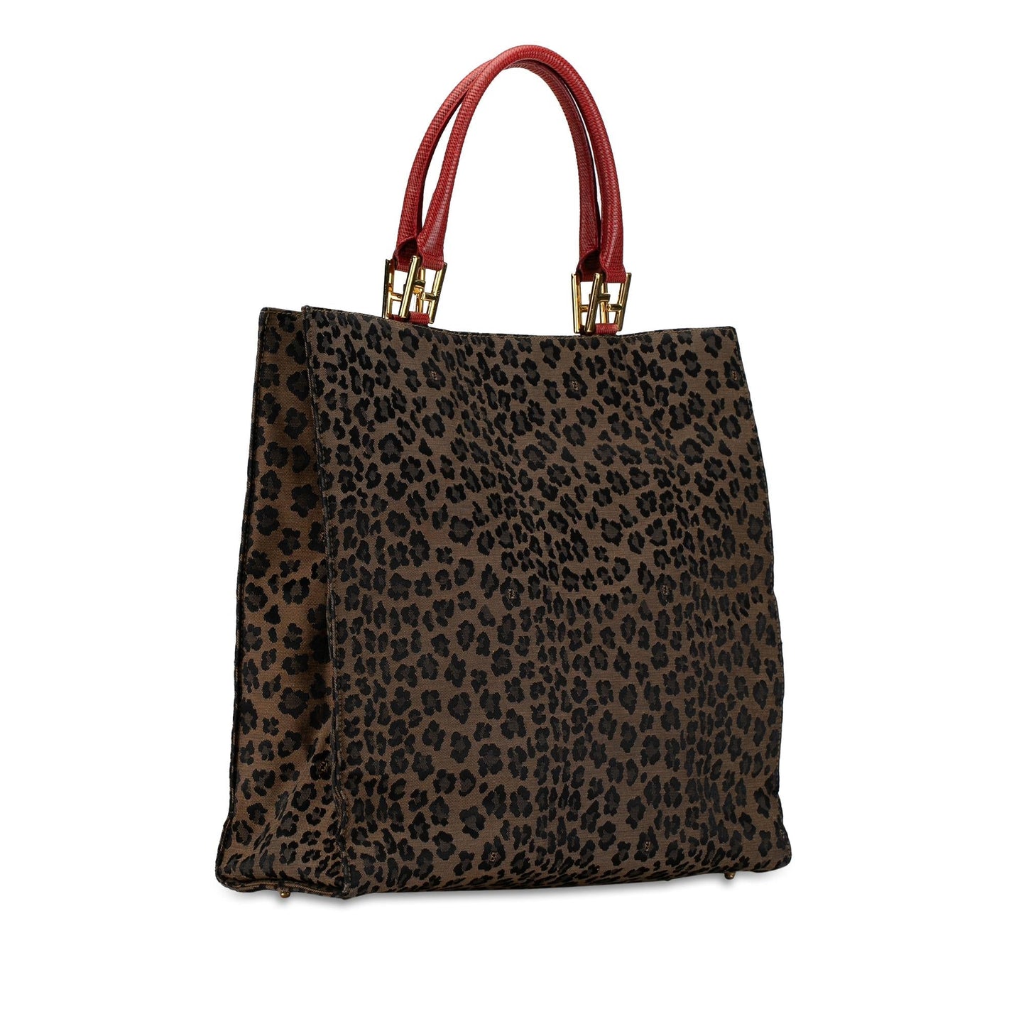 Luxury FendiLeopard Print Canvas Tote (SHG-KYQBn0)