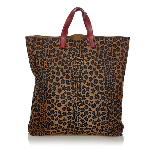 Luxury FendiLeopard Print Nylon Tote Bag (SHG-33460)