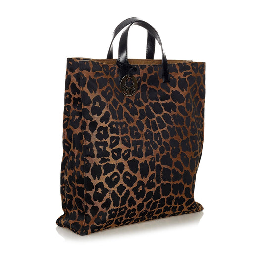 Luxury FendiLeopard Print Nylon Tote Bag (SHG-33837)