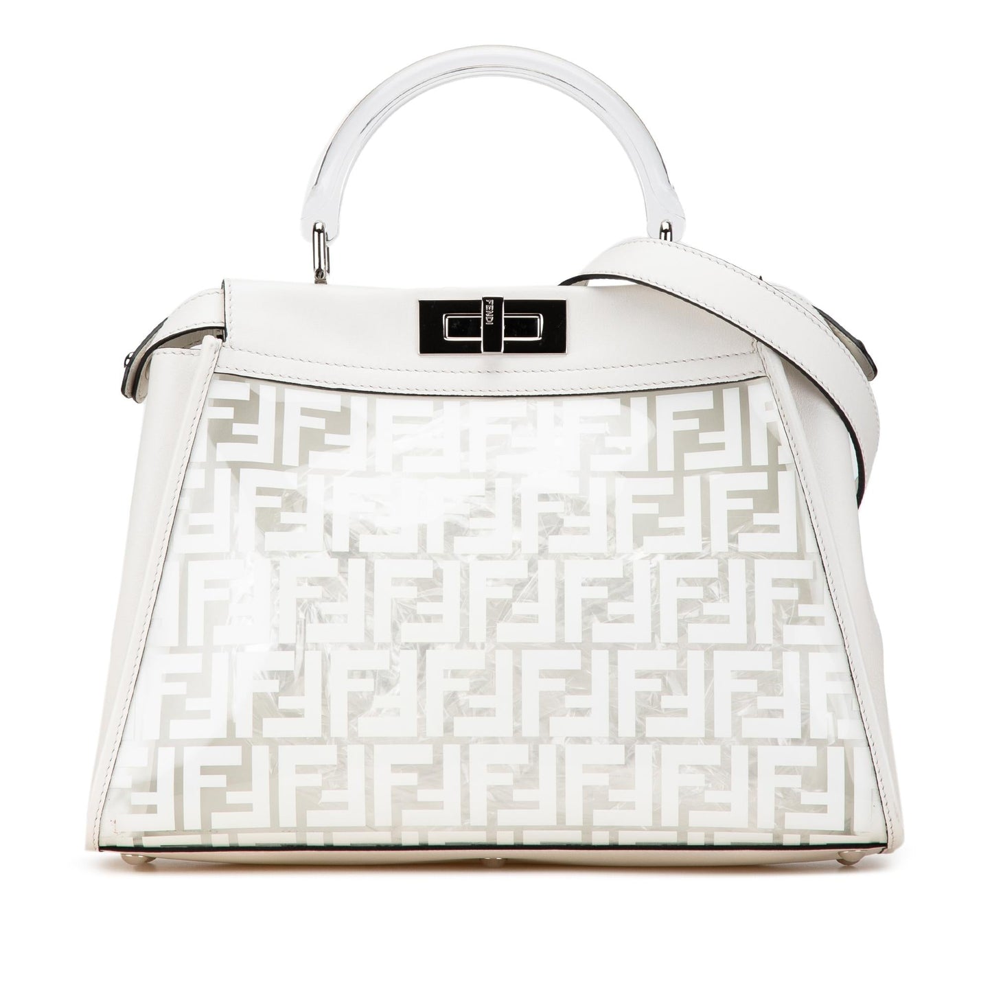 Luxury FendiLimited Edition Medium PVC Peekaboo Satchel (SHG-IBp3e8)